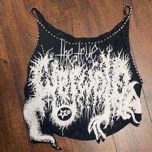 Metal Detailed The True Werwolf Crop Top